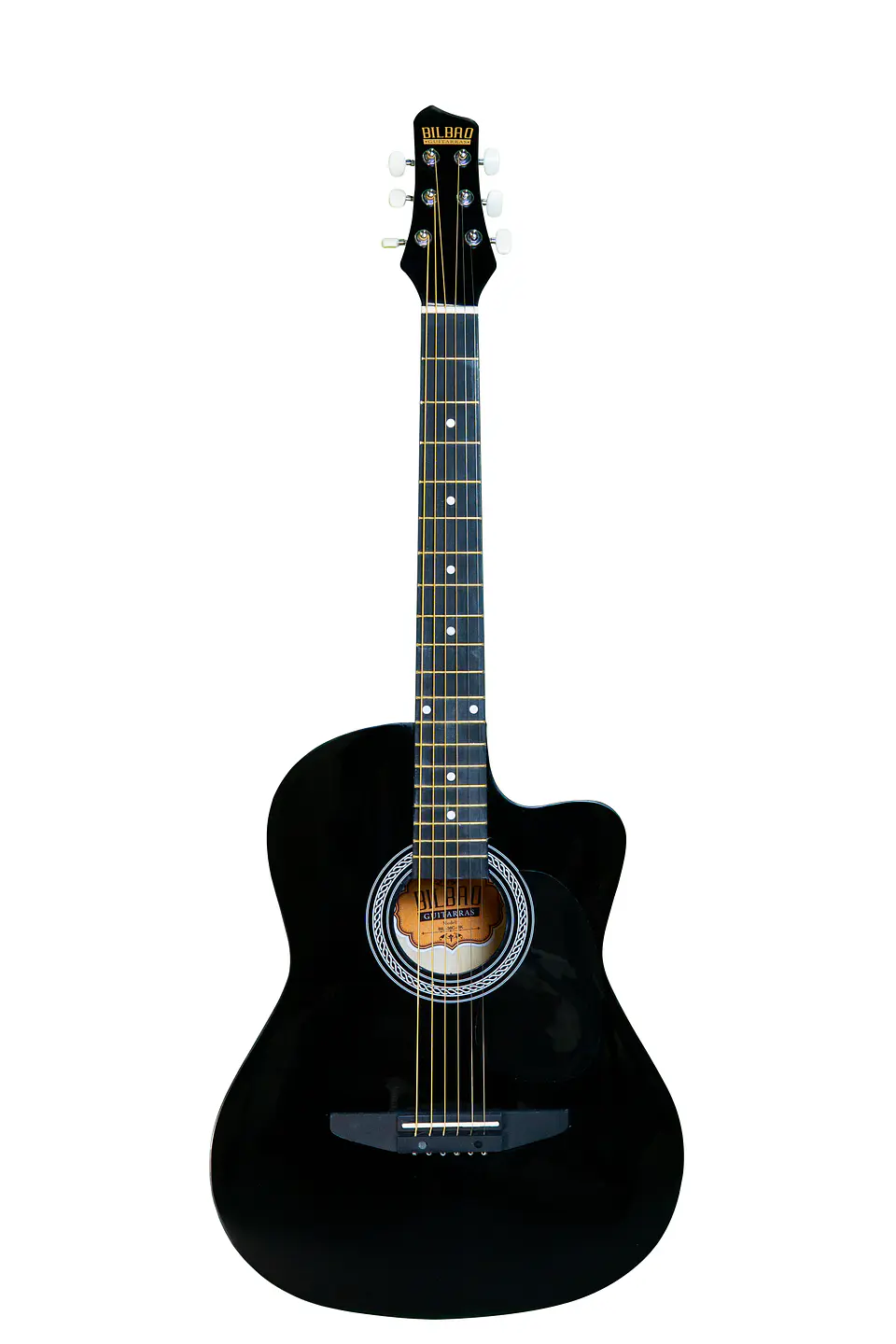 Guitarra Acústica Bilbao BIL-38C-BK + Funda 2