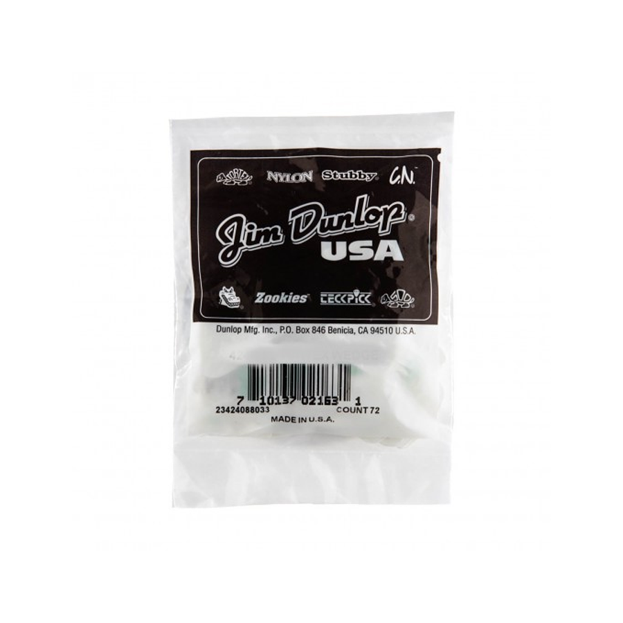 Uñetas Dunlop Tortex Wedge 424R 0.73 Bolsa 72Un