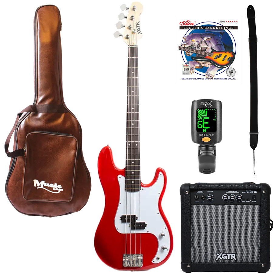 Pack bajo eléctrico PB100-RD Red XGTR