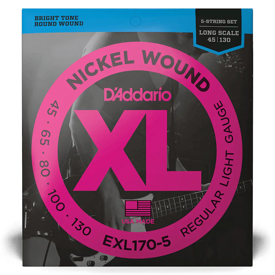 Set Cuerdas Bajo Eléctrico 45-107 EXL170-5 Daddario 2