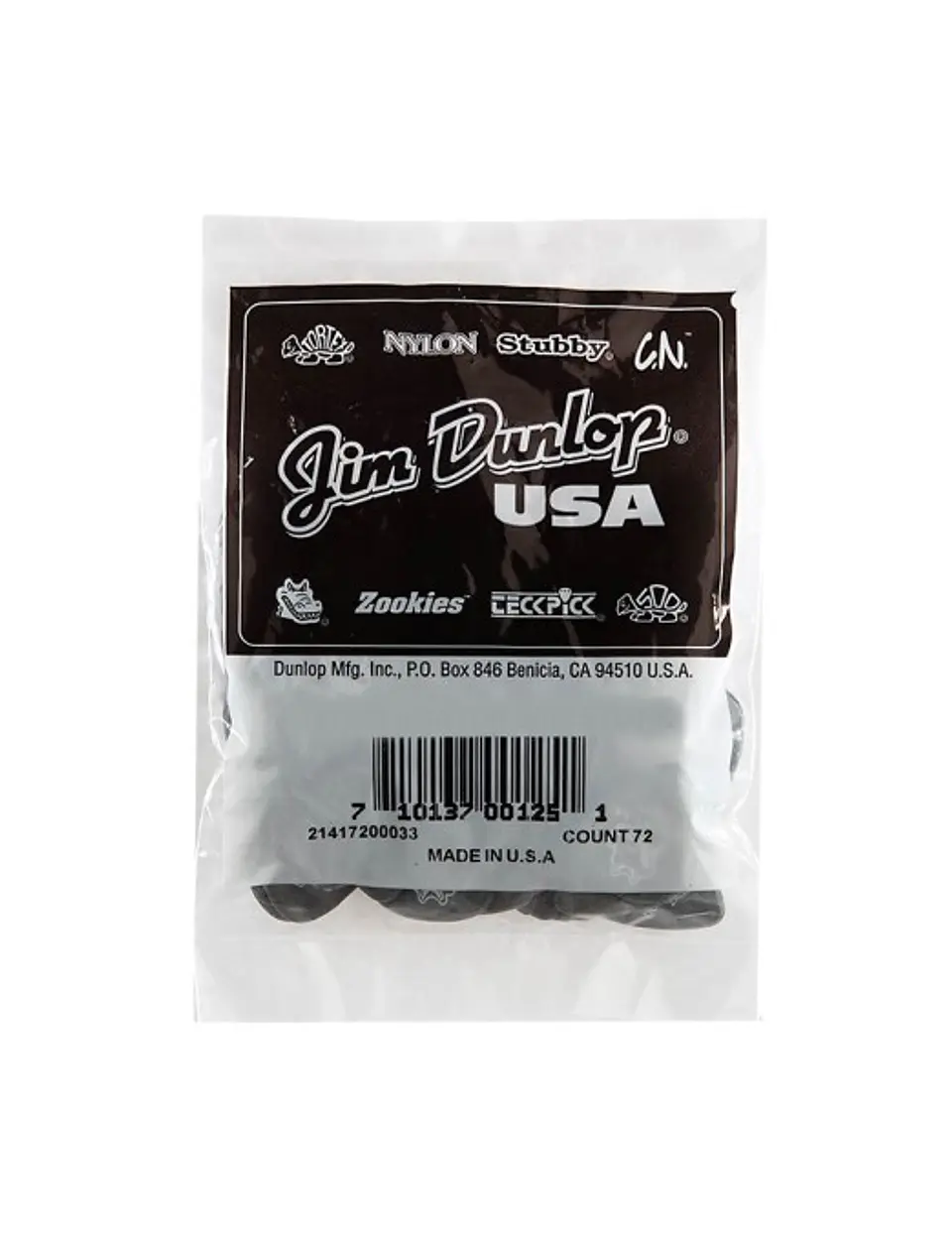 Uñetas Dunlop Gator Grip 417R 1.5 Bolsa 72Un 3