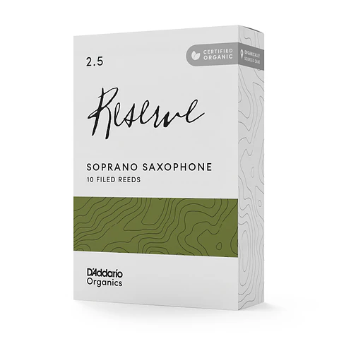 Cañas Saxo Soprano 2.5 Organic Reserve Pack 10 Daddario