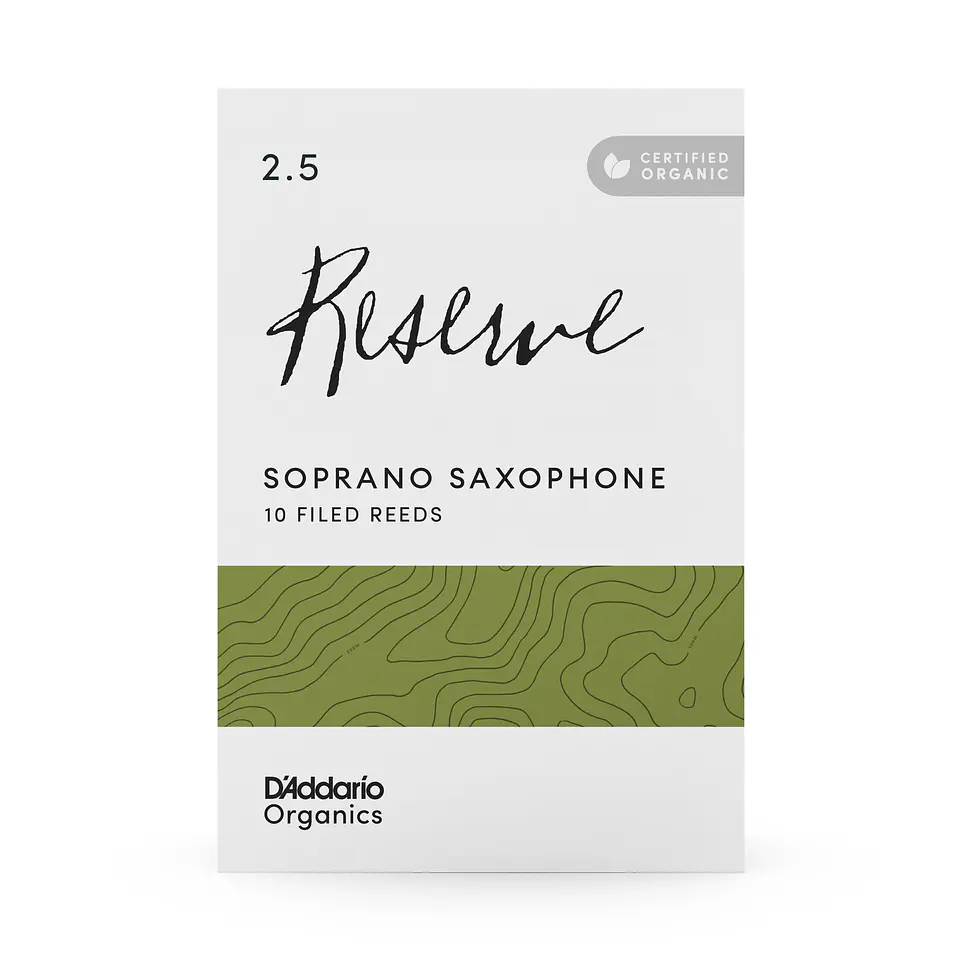 Cañas Saxo Soprano 2.5 Organic Reserve Pack 10 Daddario 3