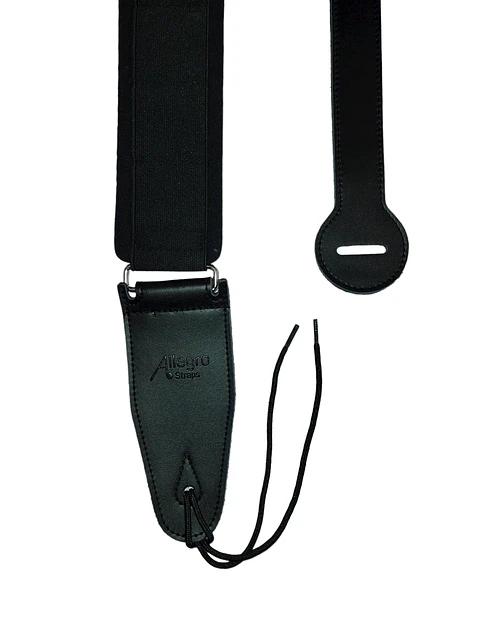 Correa para Guitarra-Bajo Allegro de Cuero ALL-LGNP-BK1041