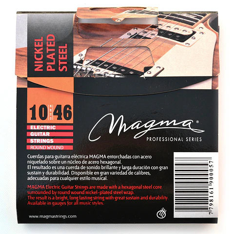 Set Cuerdas Guitarra Eléctrica  GE140N Magma