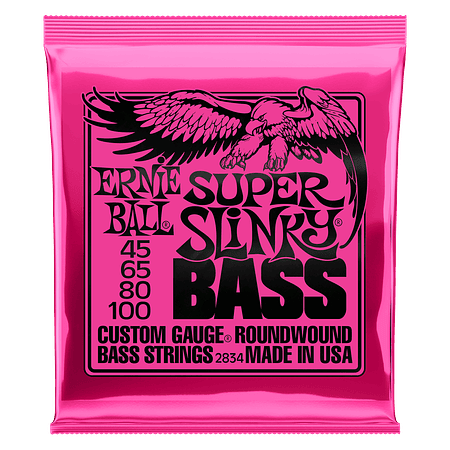 Cuerdas Bajo Eléctrico Super Slinky 45-100 Ernie Ball 2834