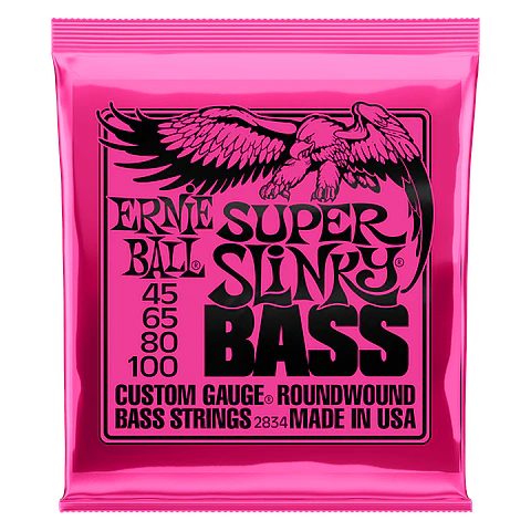 Cuerdas Bajo Eléctrico Super Slinky 45-100 Ernie Ball 2834