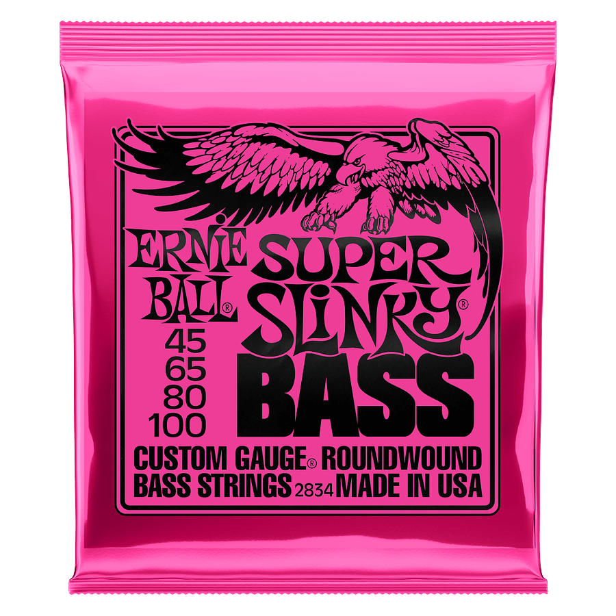 Cuerdas Bajo Eléctrico Super Slinky 45-100 Ernie Ball 2834
