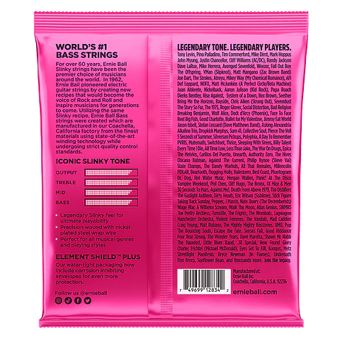 Cuerdas Bajo Eléctrico Super Slinky 45-100 Ernie Ball 2834