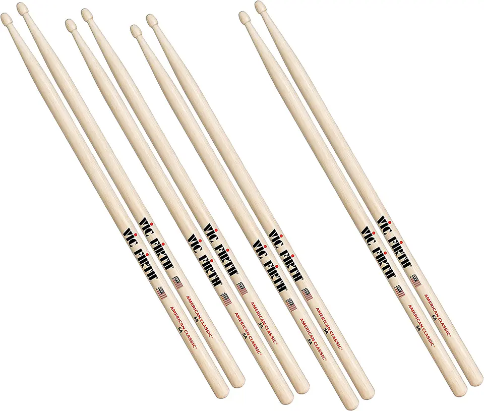Pack 3 Baquetas Vic Firth + 1 de American Classic 5A 2