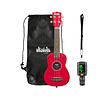 Pack Ukelele Soprano Kala Ukadelic Cherrybomb  + Afinador Clip + Correa