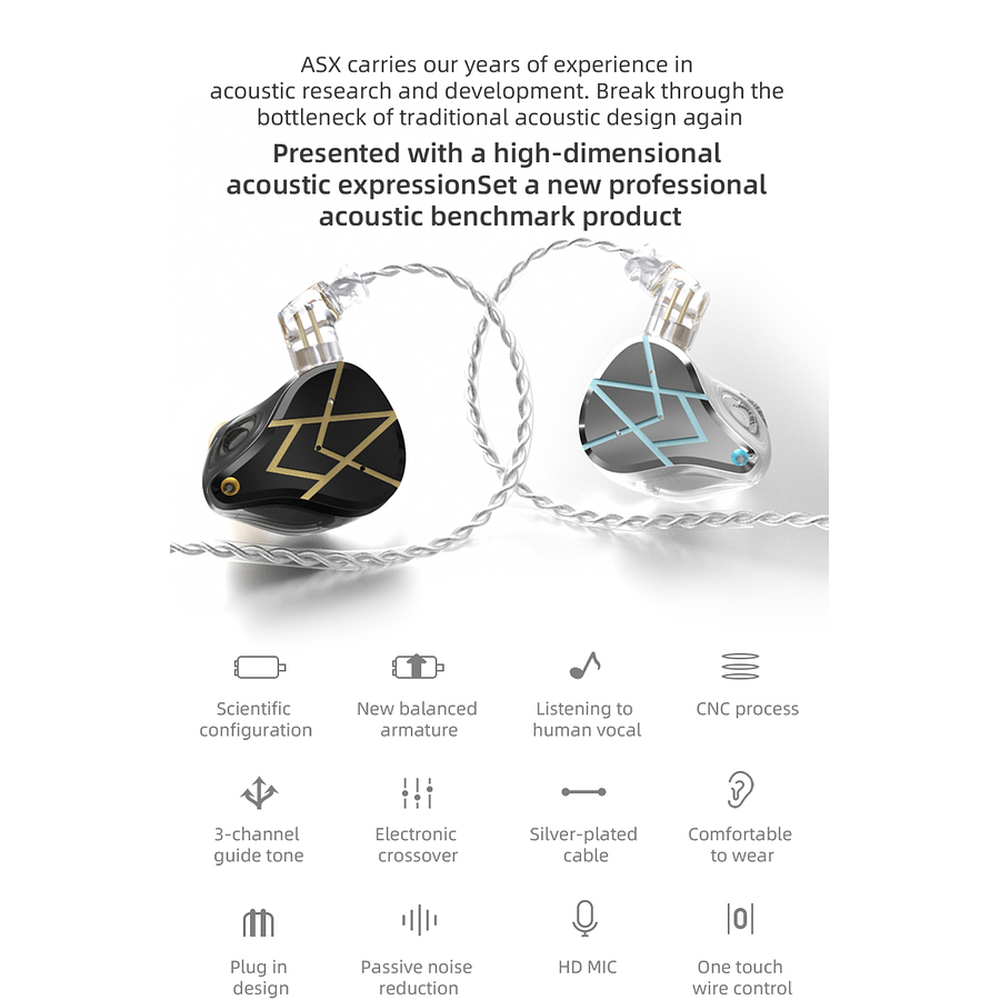 Audífono ASX-MIC KZ