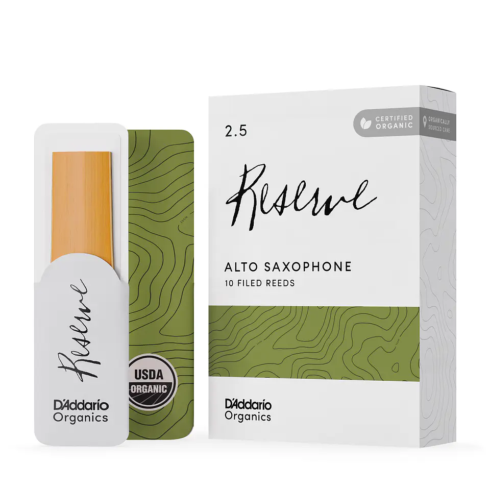 Cañas Saxo Alto 2.5 Organic Reserve Pack 10 Daddario 1