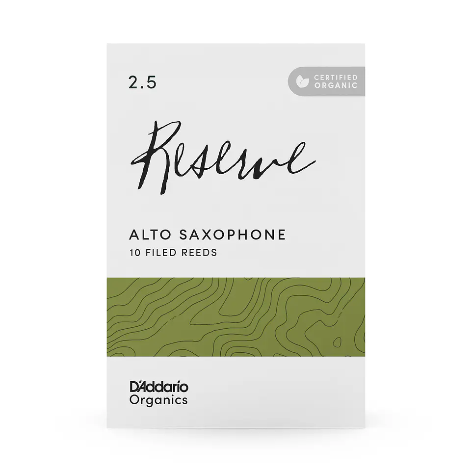 Cañas Saxo Alto 2.5 Organic Reserve Pack 10 Daddario 3