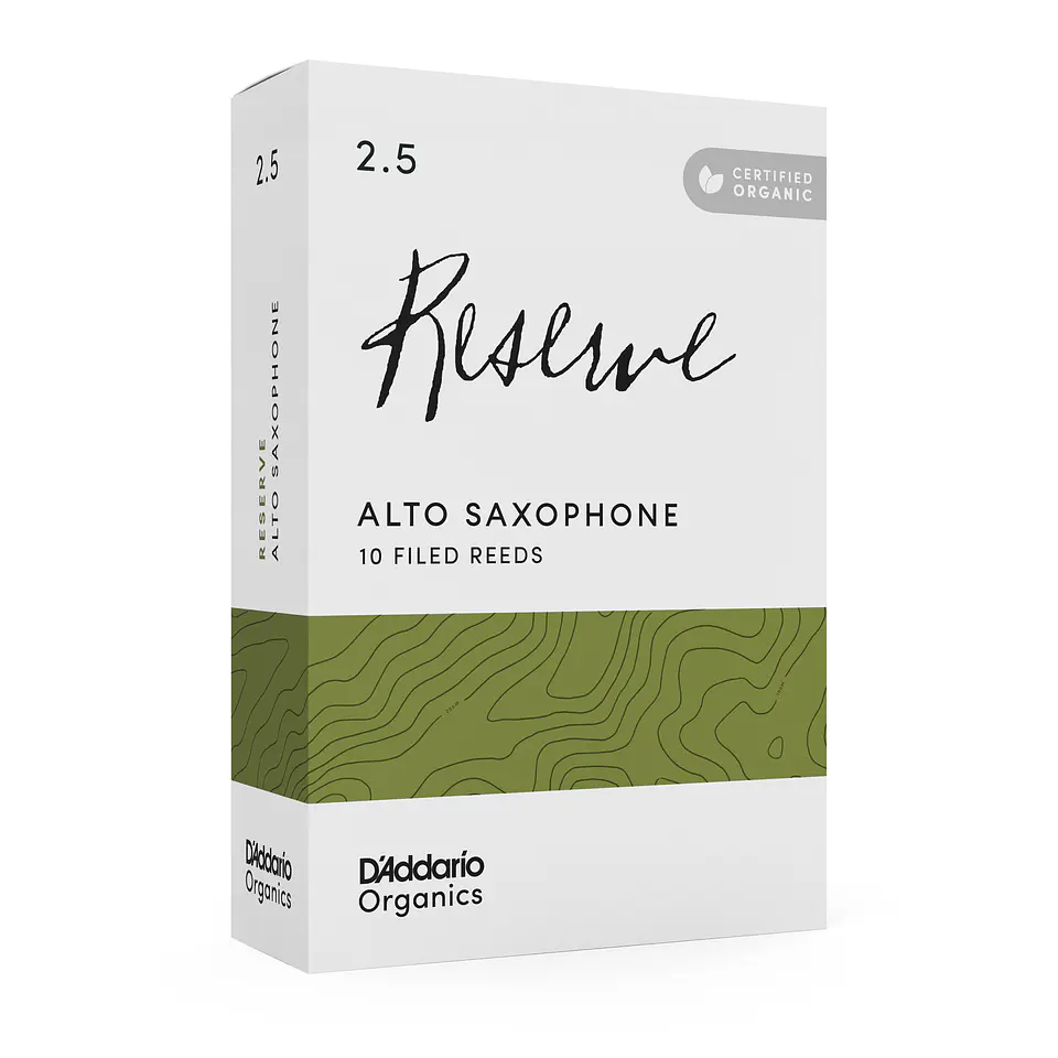 Cañas Saxo Alto 2.5 Organic Reserve Pack 10 Daddario 5