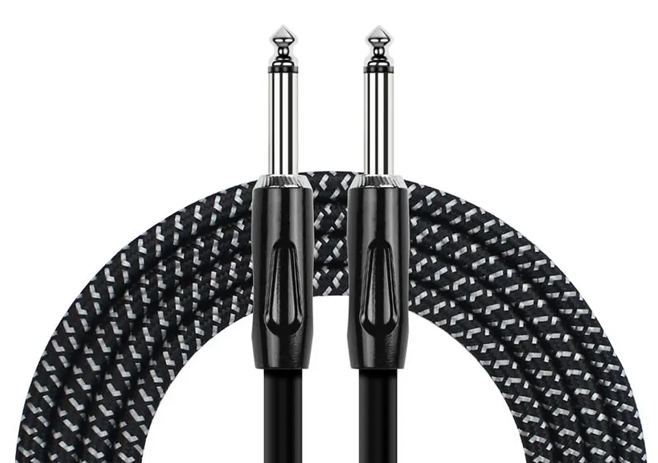 Cable Instrumento 10M 1/4'' Mono Plug Tejido Iwcx-201B-10 1