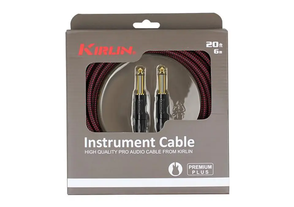 Cable de Inst Kirlin Estándar MonoPlug 1/4 6M Iwb-201Bfgt-6M 5