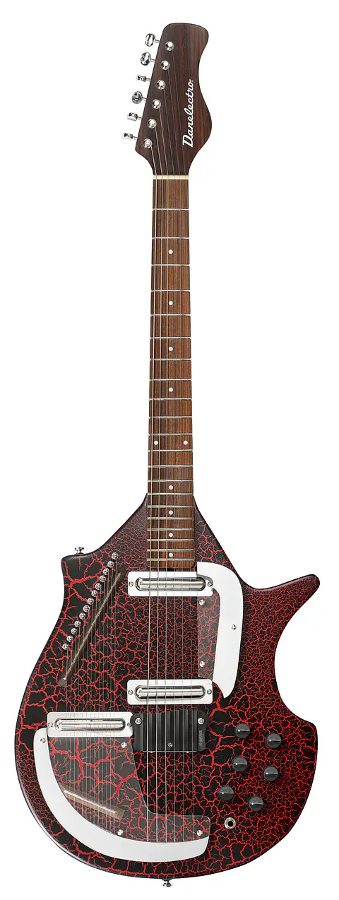 Guitarra eléctrica Danelectro large Sitar