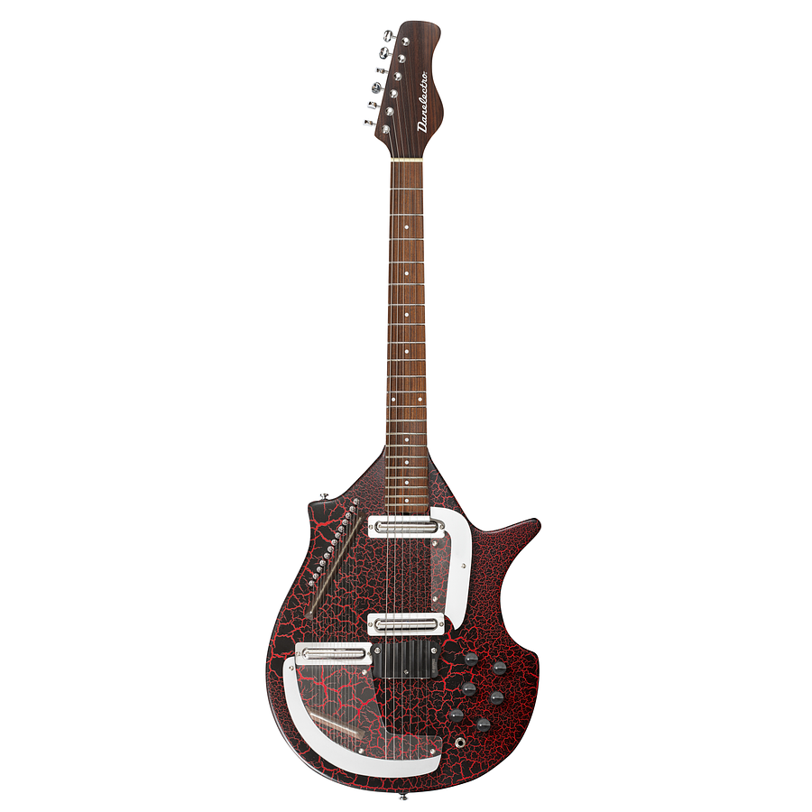 Guitarra eléctrica Danelectro large Sitar