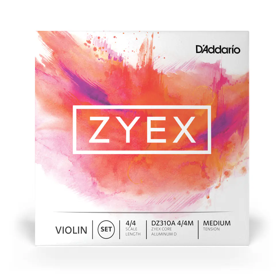 Set de cuerdas Violín 4/4 Zyex Alum Med DZ310A 4/4M Daddario 2