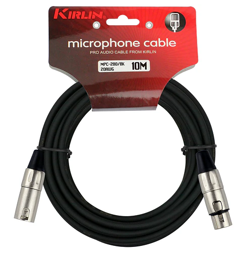 Cable Micrófono Kirlin Serie C Xlr 10M Mpc-280-10