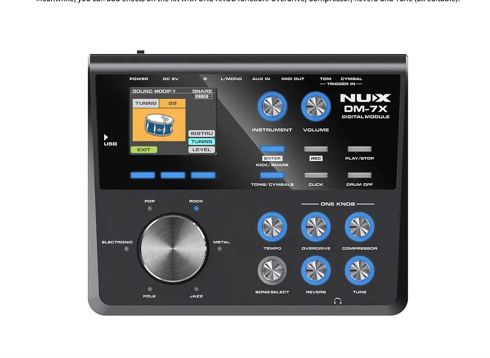 Batería Electrónica Dm-7X Nux 4