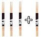 Pack 3 Baquetas Vic Firth+1 gratis American C 5A Pure Grit - Miniatura 1