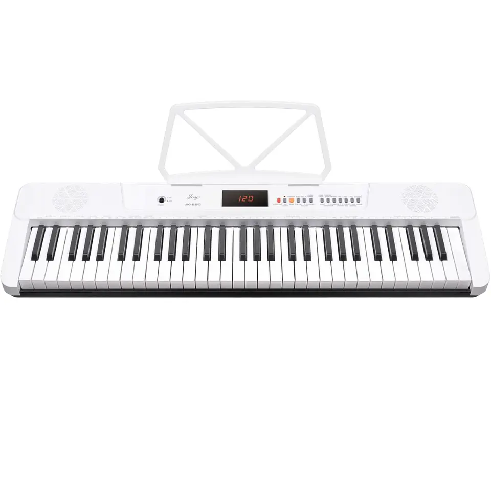 Teclado Musical Piano 61 Notas +Stand+Silla+Aud WHT Ton 650 2