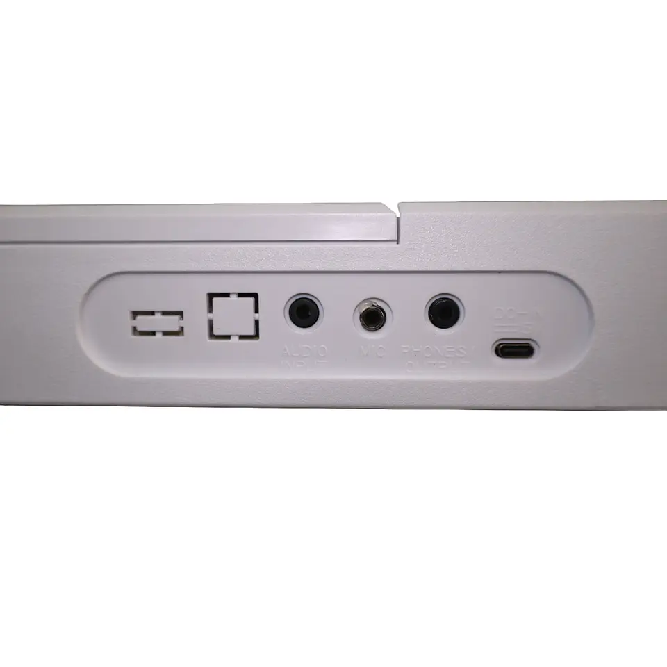 Teclado Musical Piano 61 Notas +Stand+Silla+Aud WHT Ton 650 4