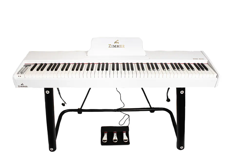 Piano Digital Portable Zimmer Blanco ZIM-800-WH 2