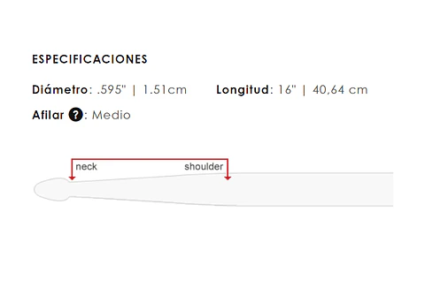 Baquetas Vic Firth 7A NOVA Punta de Madera