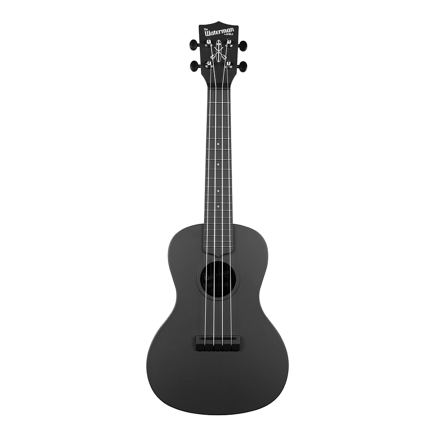 Ukelele Concierto Kala Waterman Matte Black Ka-Cwb-Bk