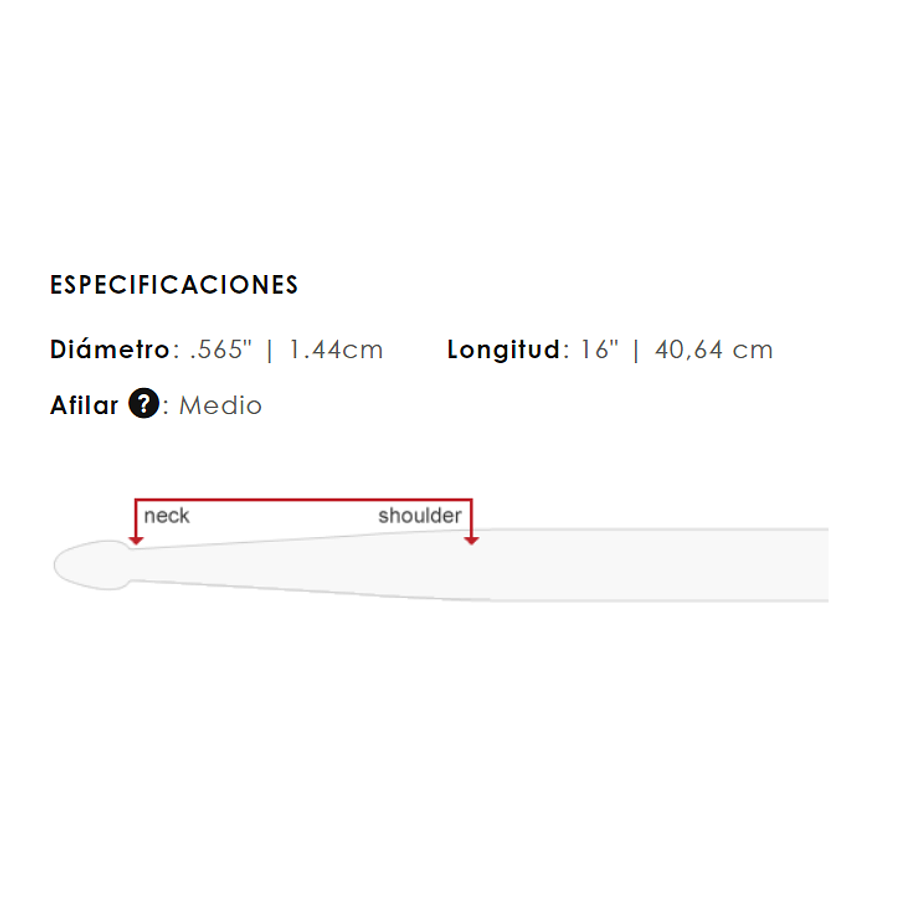 Baquetas Vic Firth 5A NOVA Red Punta de Madera