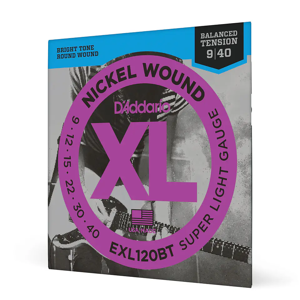 Set Cuerdas Guitarra Eléctrica 09-40 EXL120BT Daddario 1