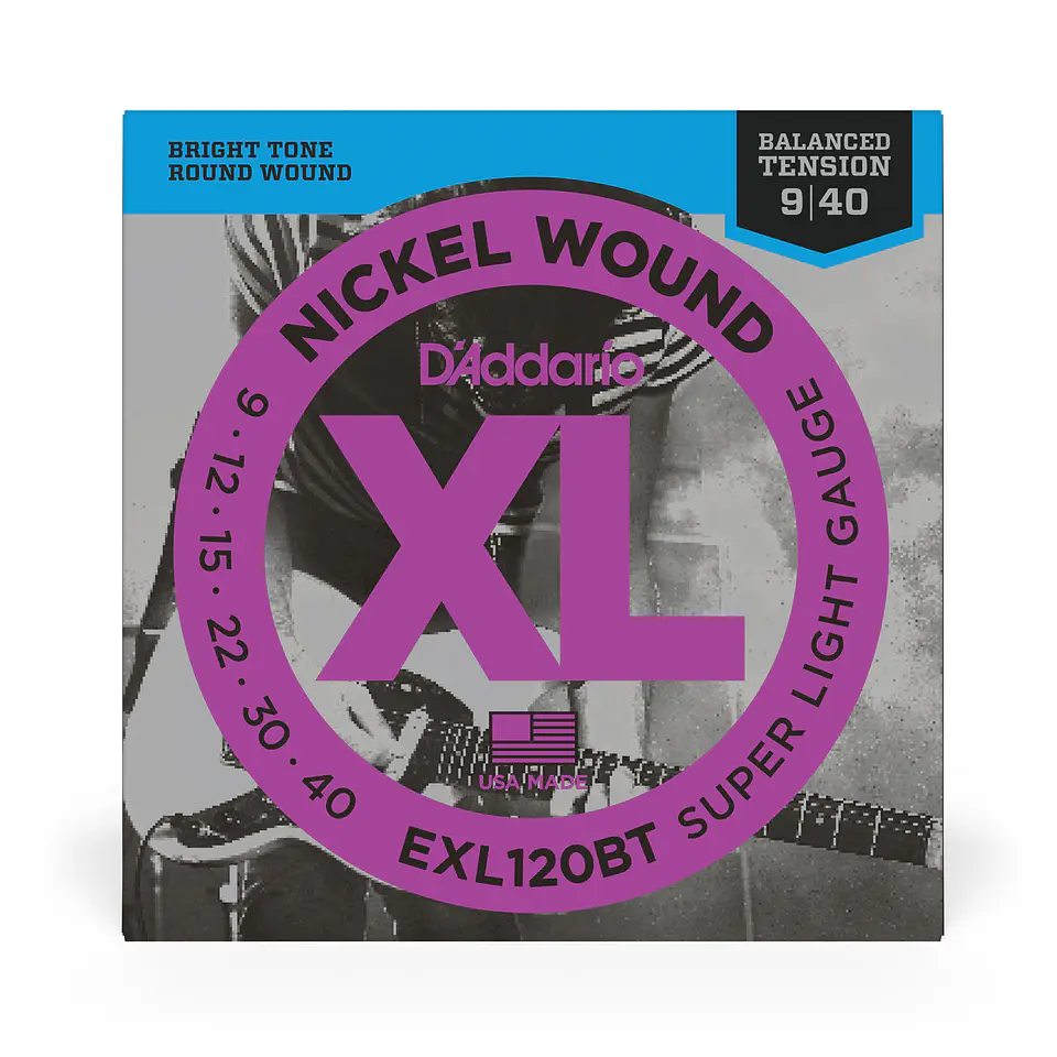 Set Cuerdas Guitarra Eléctrica 09-40 EXL120BT Daddario 2