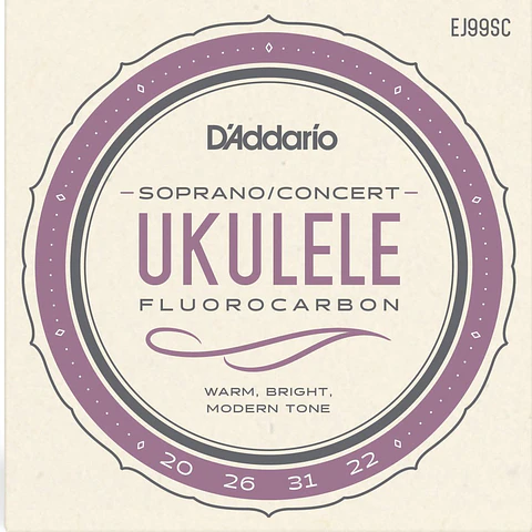 Set Cuerdas Ukelele Soprano-Concierto EJ99SC Daddario