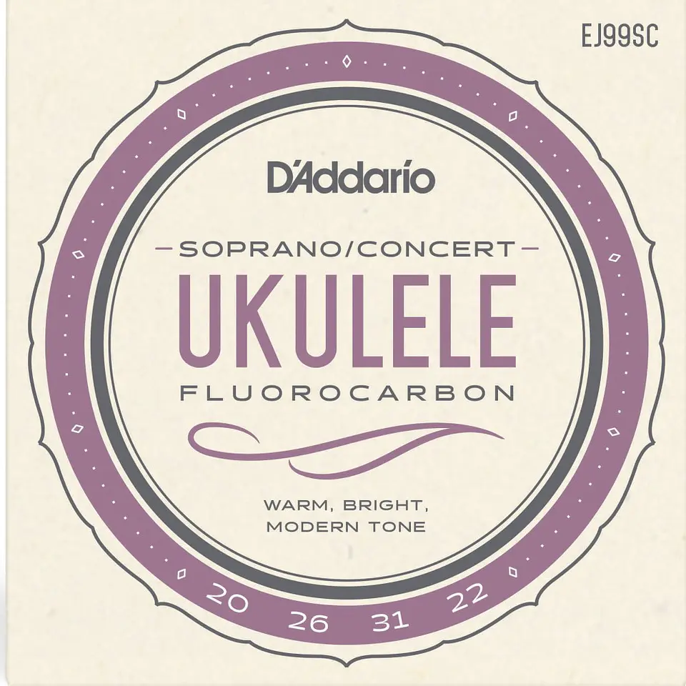 Set Cuerdas Ukelele Soprano-Concierto EJ99SC Daddario 1