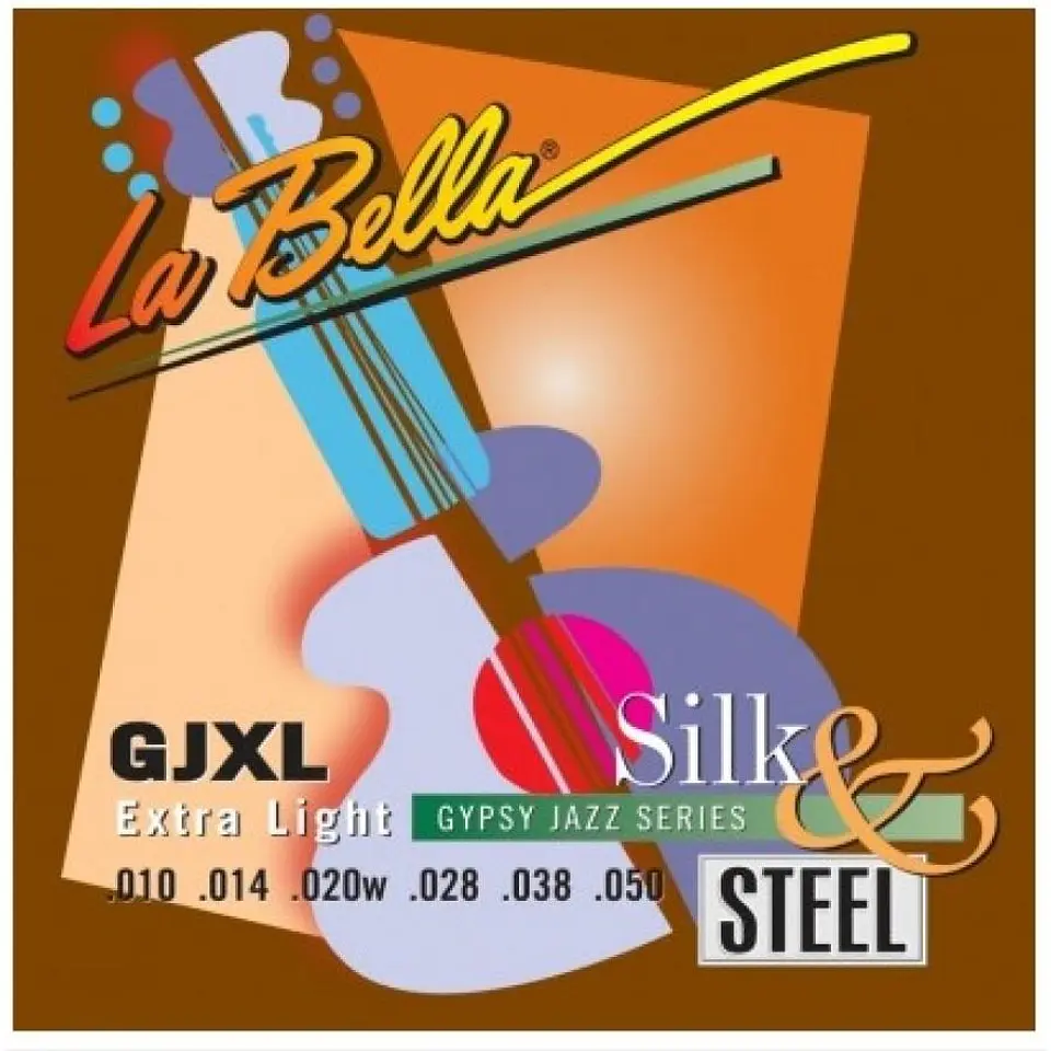 Set Guitarra Electroacústica GJXL-BL La Bella 1