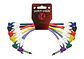 Pack 6 Cables Plug-Plug Angulo Colores 0.3 Mts Lg6-203-6 - Miniatura 1