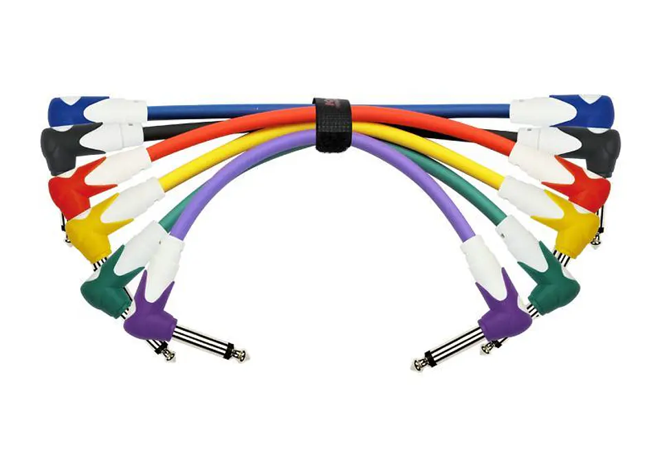 Pack 6 Cables Plug-Plug Angulo Colores 0.3 Mts Lg6-203-6 3