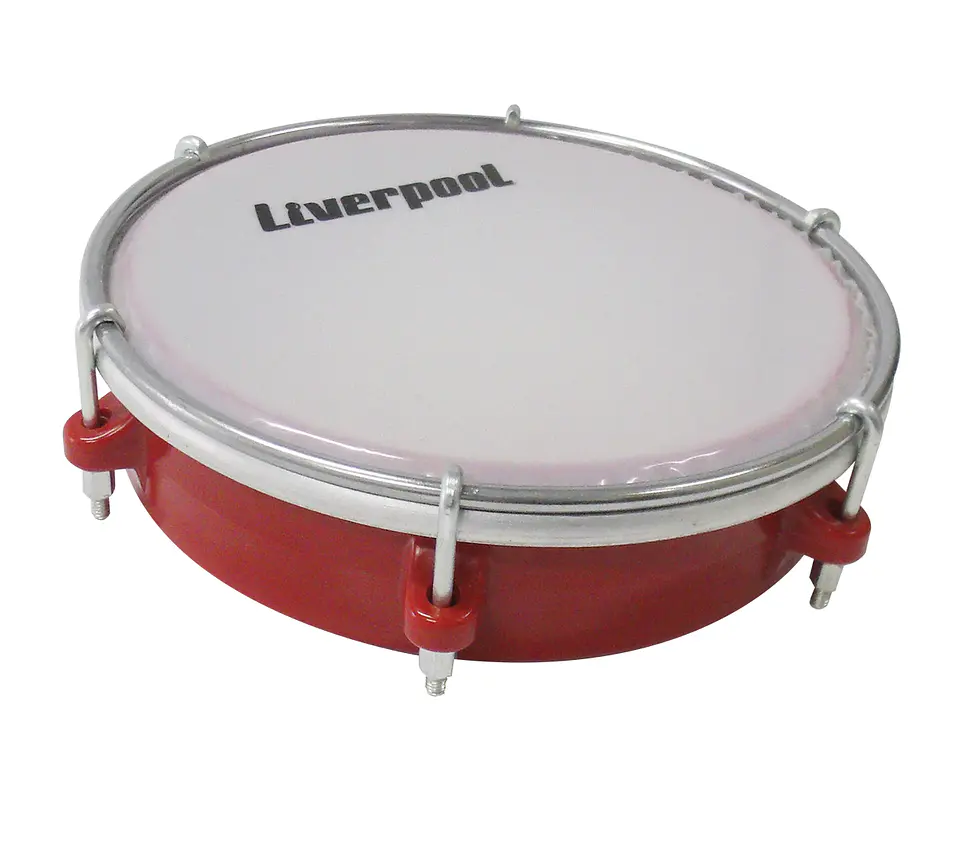 Tamborín Liverpool 6'' Rojo TB-TAM-6R 1