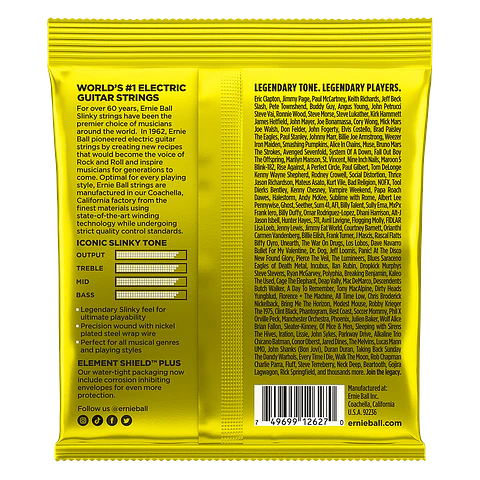 Cuerdas Guitarra Eléctrica Beefy Slinky Ernie Ball 11-54 2627