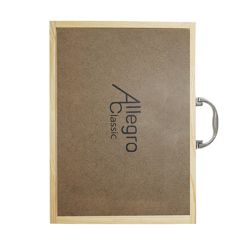 Metalófono Cromático de 25 Aluminio Caja madera All25Ag