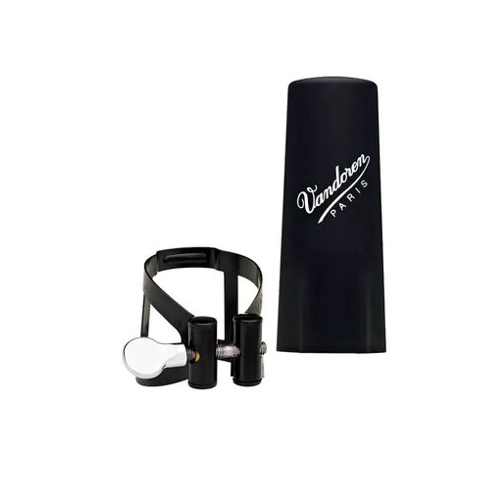 Abrazadera clarinete Sib NEGRA -M/O- tapa plastic Vandoren 1