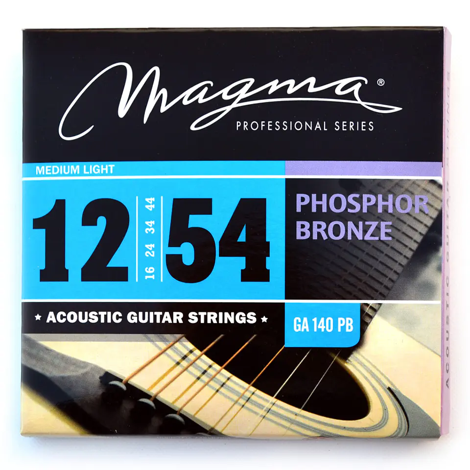 Set Cuerdas Guitarra Acustica GA140PB Magma 1