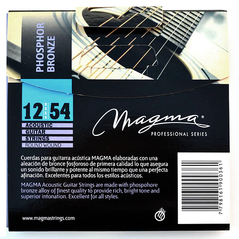 Set Cuerdas Guitarra Acustica GA140PB Magma