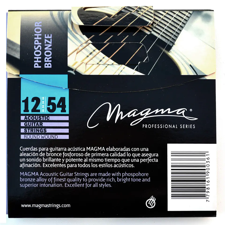 Set Cuerdas Guitarra Acustica GA140PB Magma 2