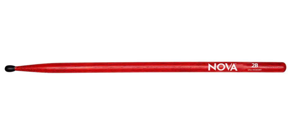 Baquetas Vic Firth 2B NOVA Red Punta de Nylon 1