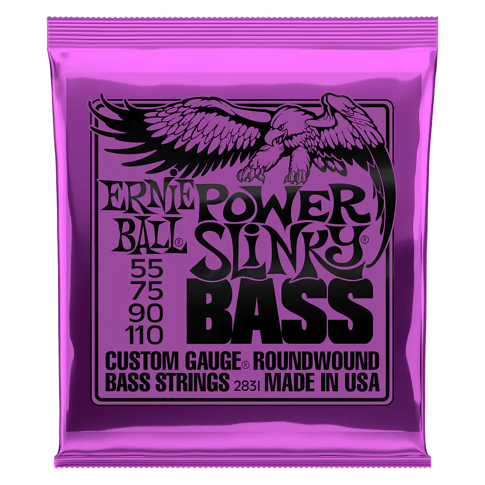 Cuerdas Bajo Eléctrico Power Slinky 55-110 Ernie Ball 2831 1