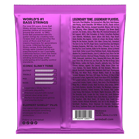 Cuerdas Bajo Eléctrico Power Slinky 55-110 Ernie Ball 2831